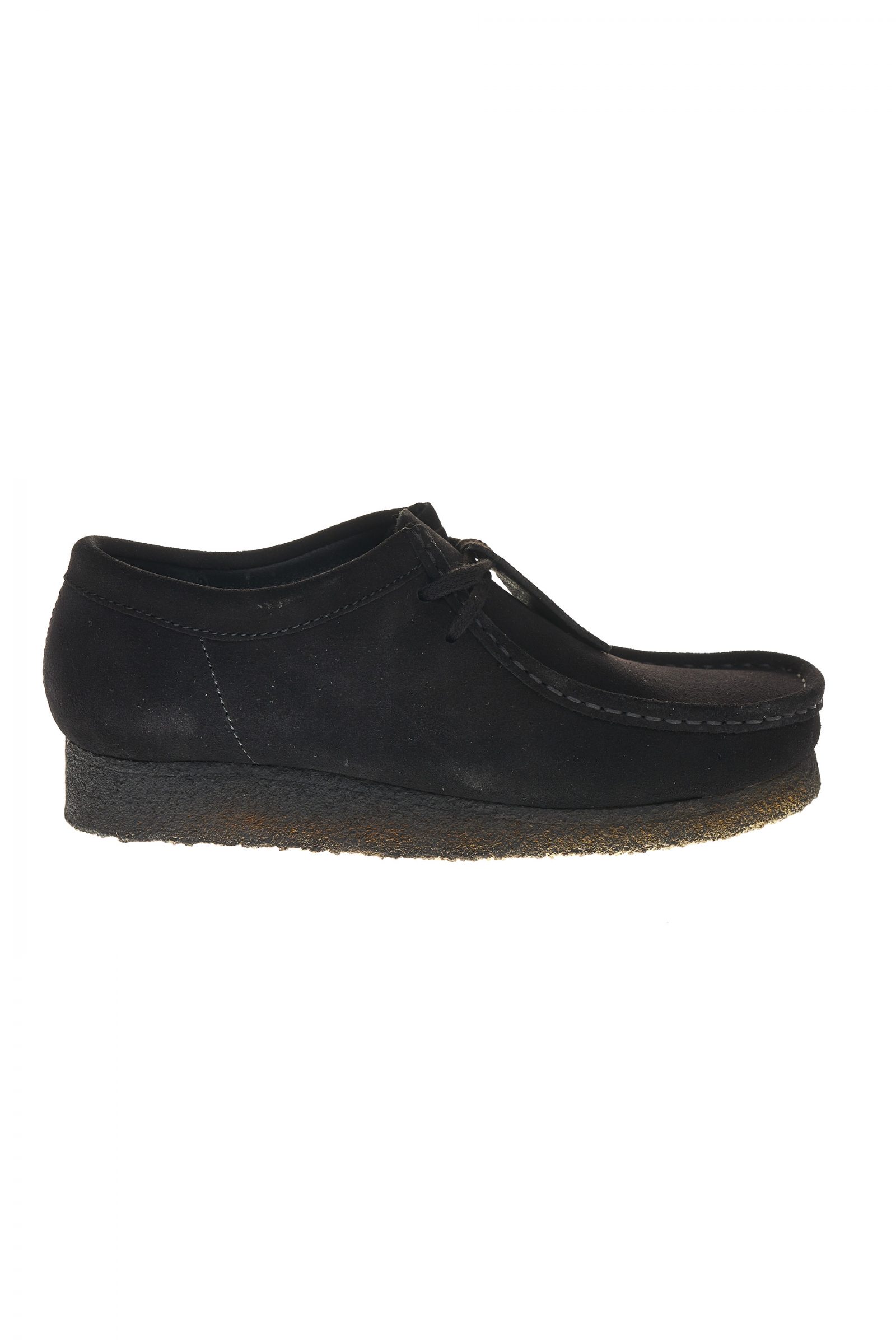 clarks wallabees suede black