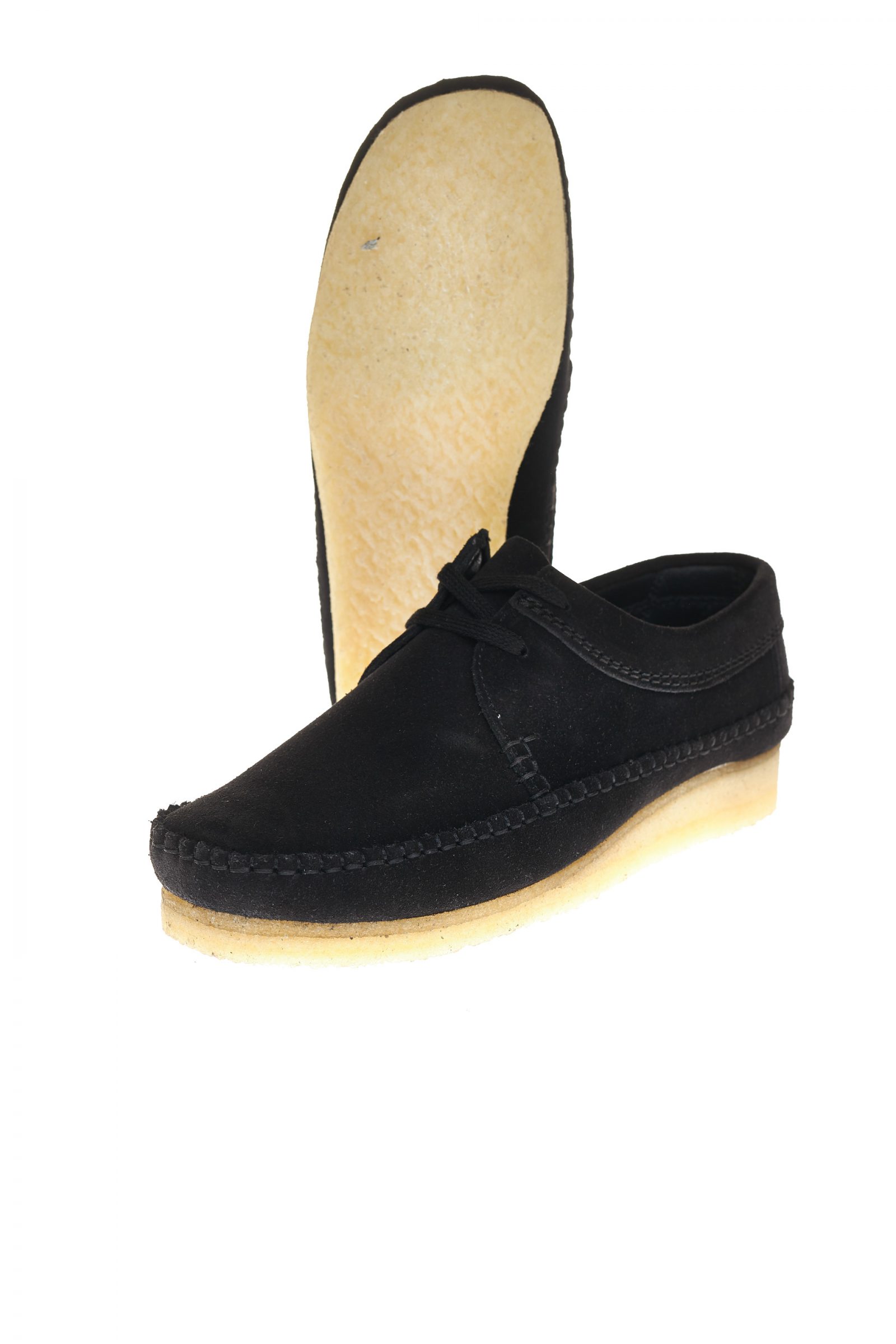 clarks weaver black suede