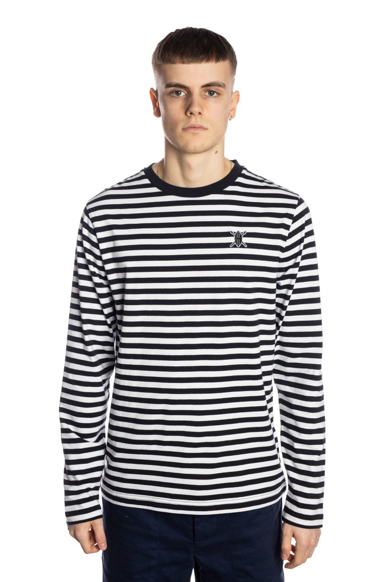 Essential Striped Longsleeve Tee (Black 