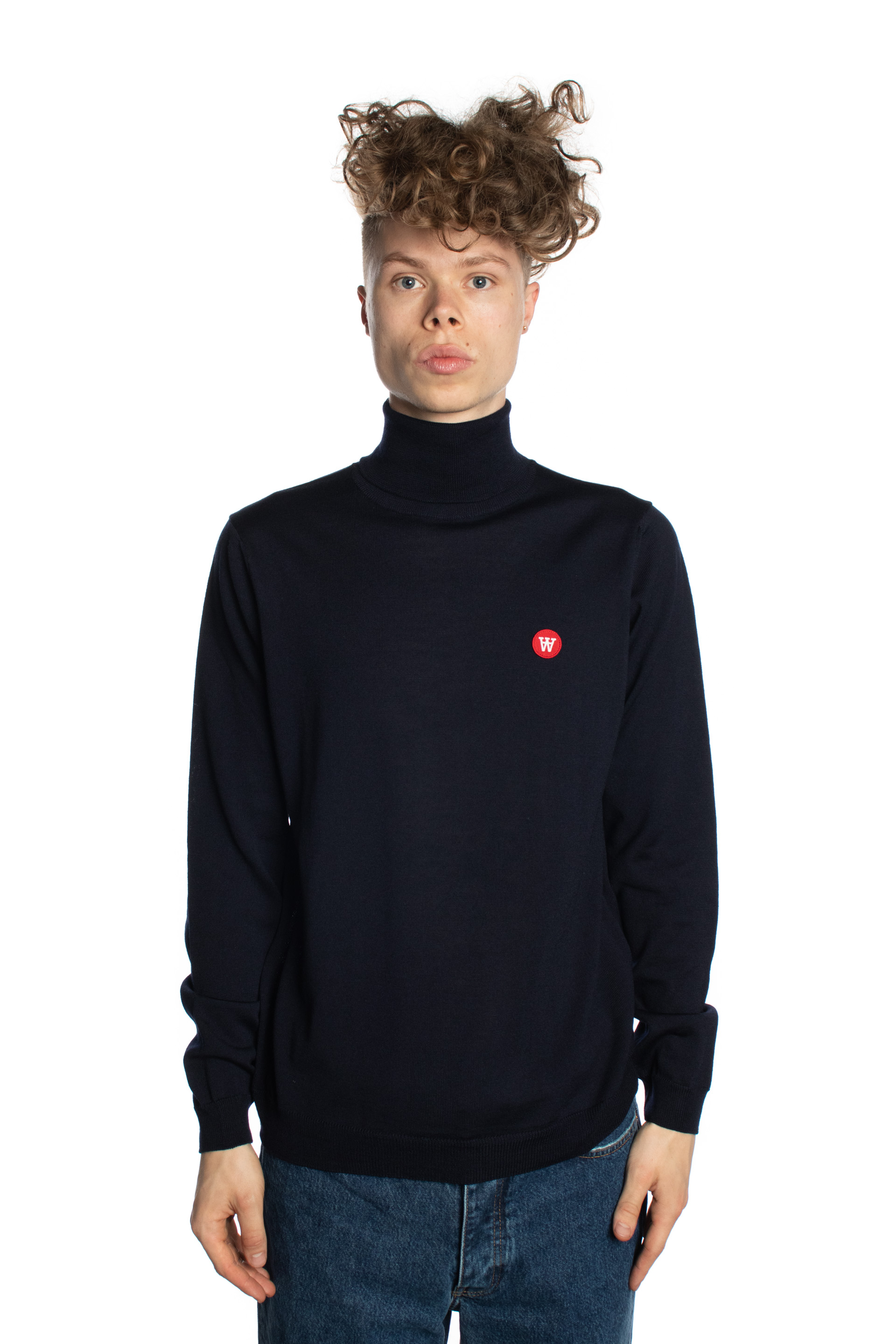 Wood Wood Luc Turtleneck (Navy) - X21.nl