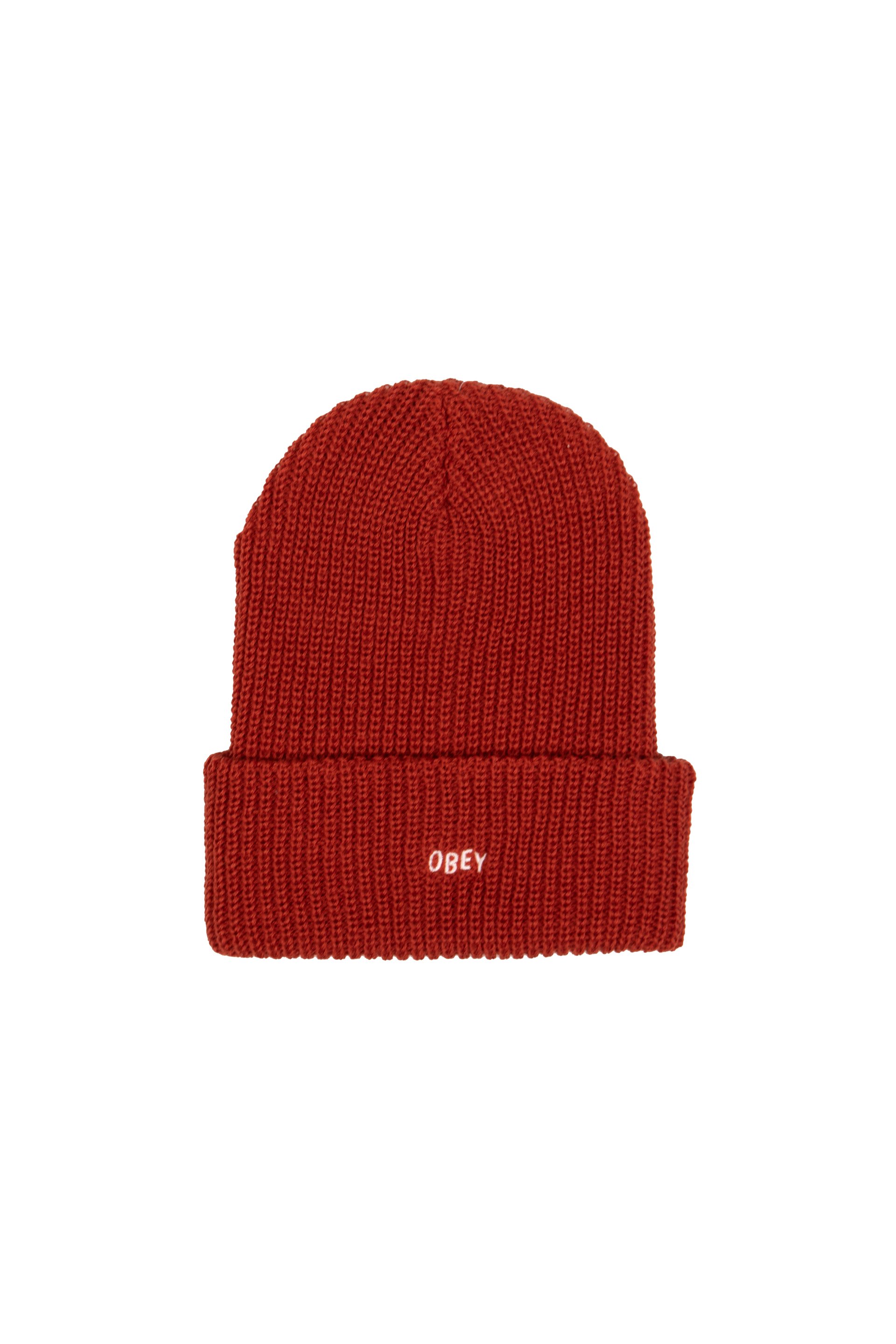 Obey Jumbled Beanie (Brick Red) - X21.nl
