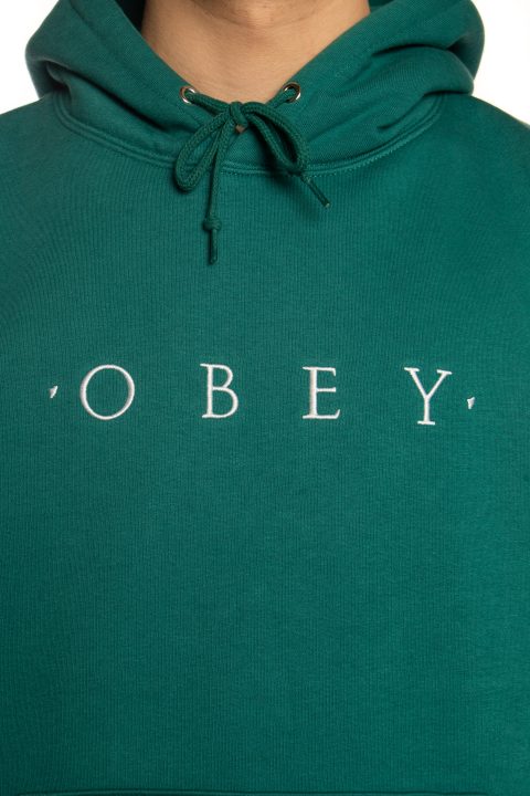 obey hoodie green