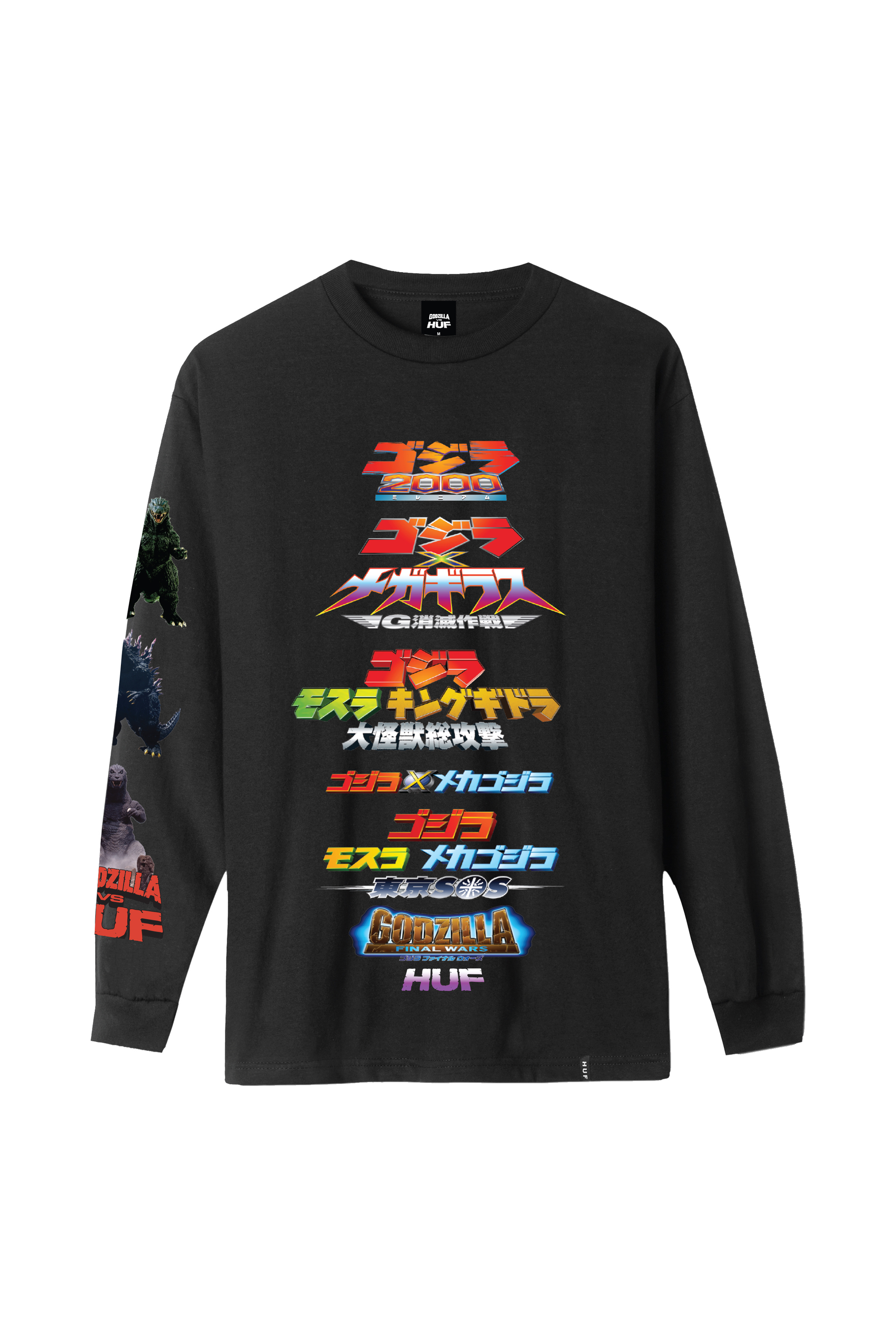 Huf Godzilla Versus L/S Tee (Black 