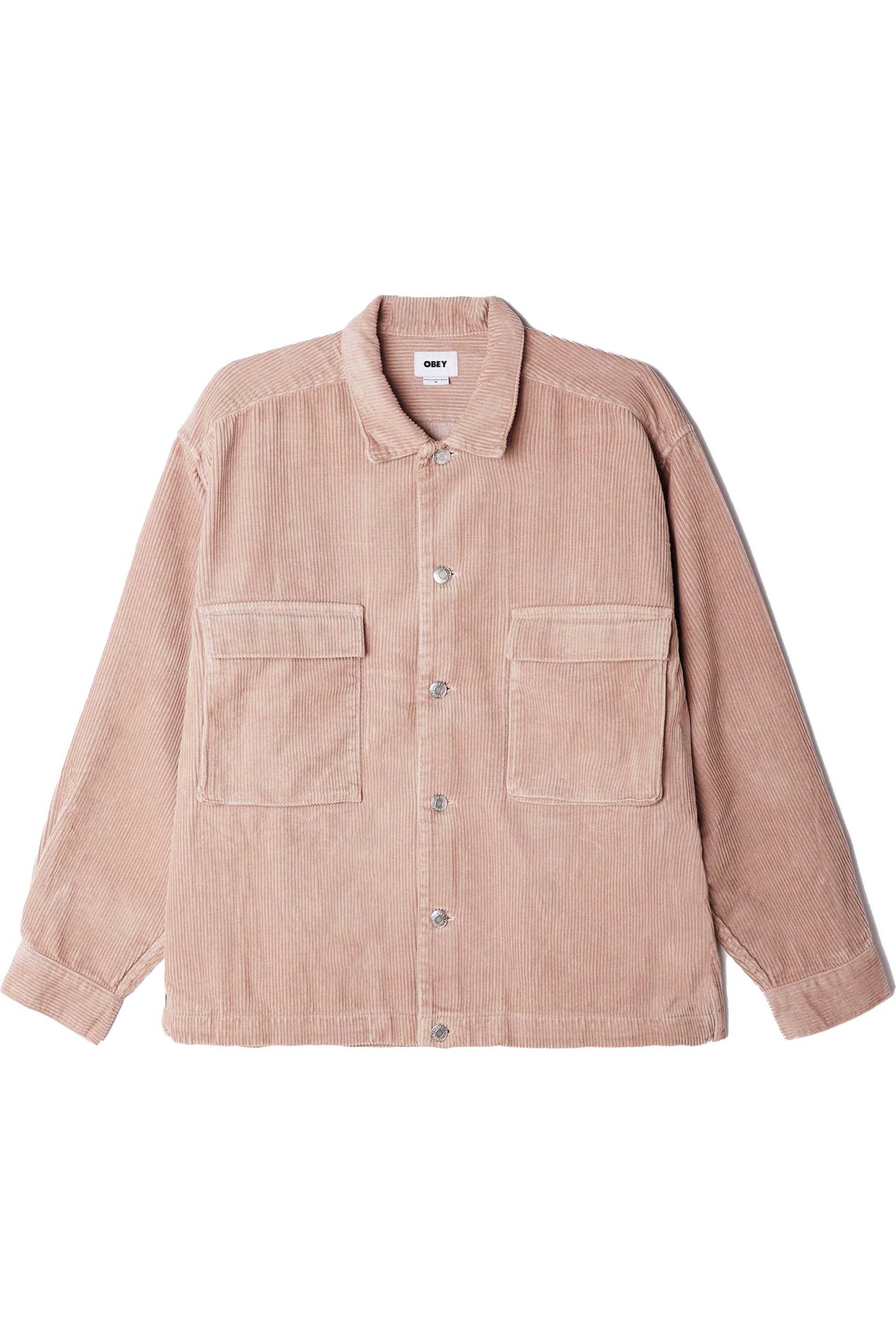Obey Theo Cord Shirt Jacket (Gallnut 
