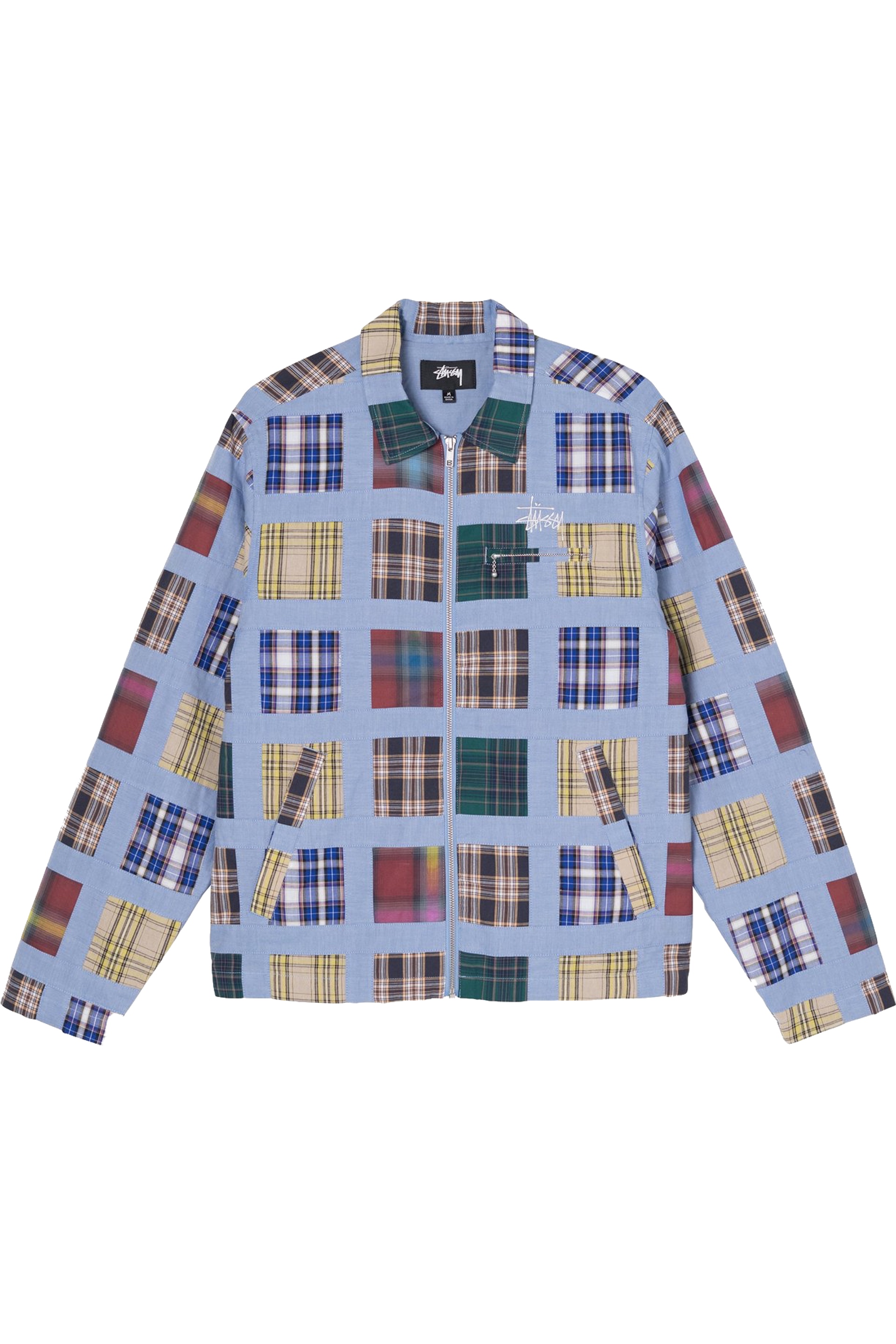 Stüssy Madras Patchwork Zip Jacket Stüssy - Madras Patchwork Zip Jacket | HBX - Globally