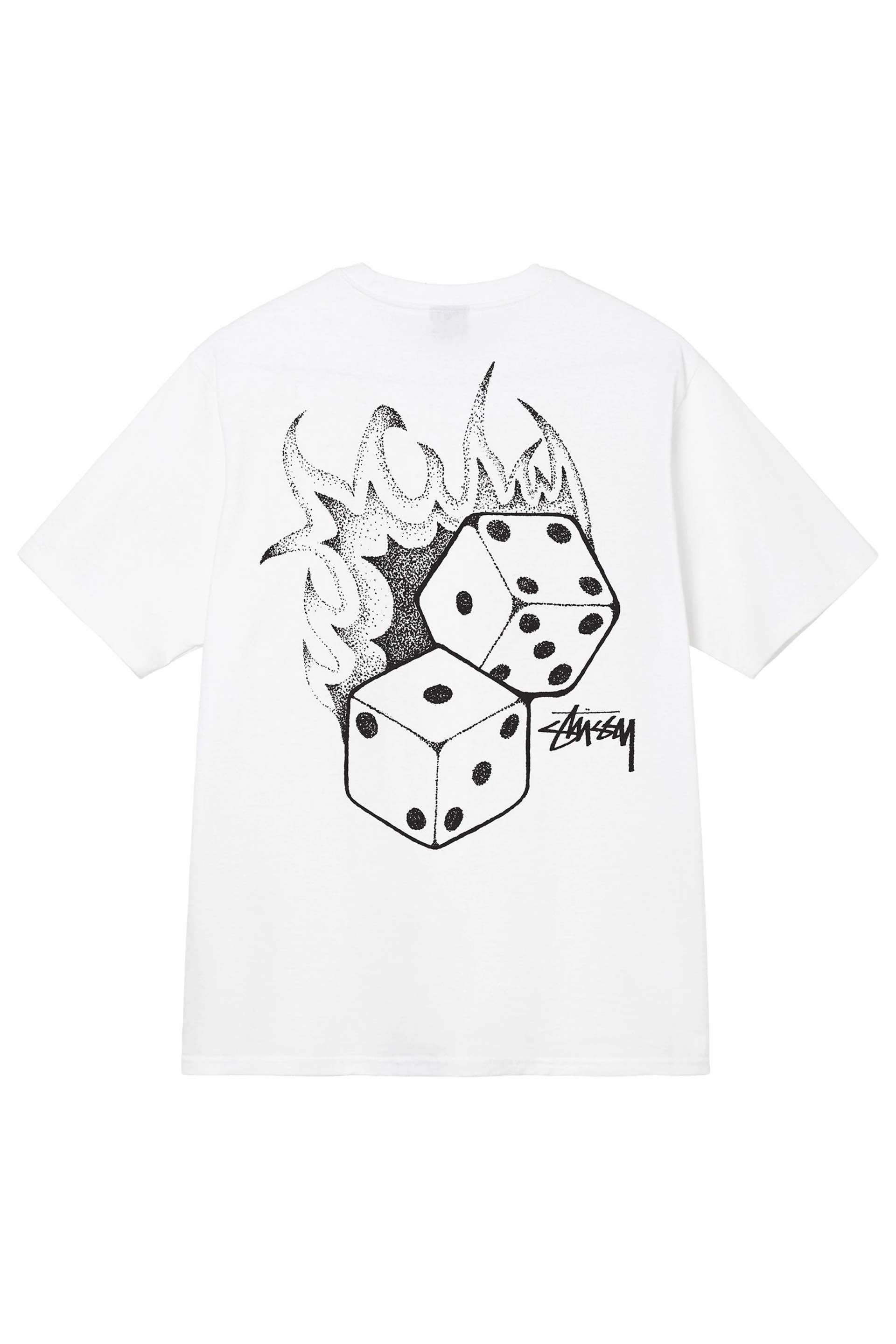 【STUSSY 24'】Stussy Fire Dice Tee Buy Stussy Fire Dice Tee 'Black' - 1904790 BLAC | GOAT