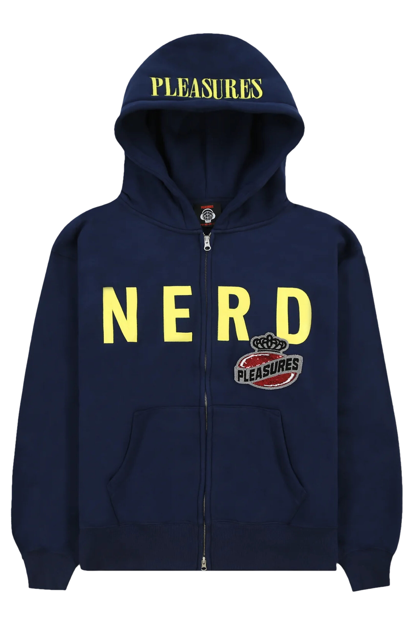 Pleasures Nerd Zip Up Hoodie (Navy) X21.nl