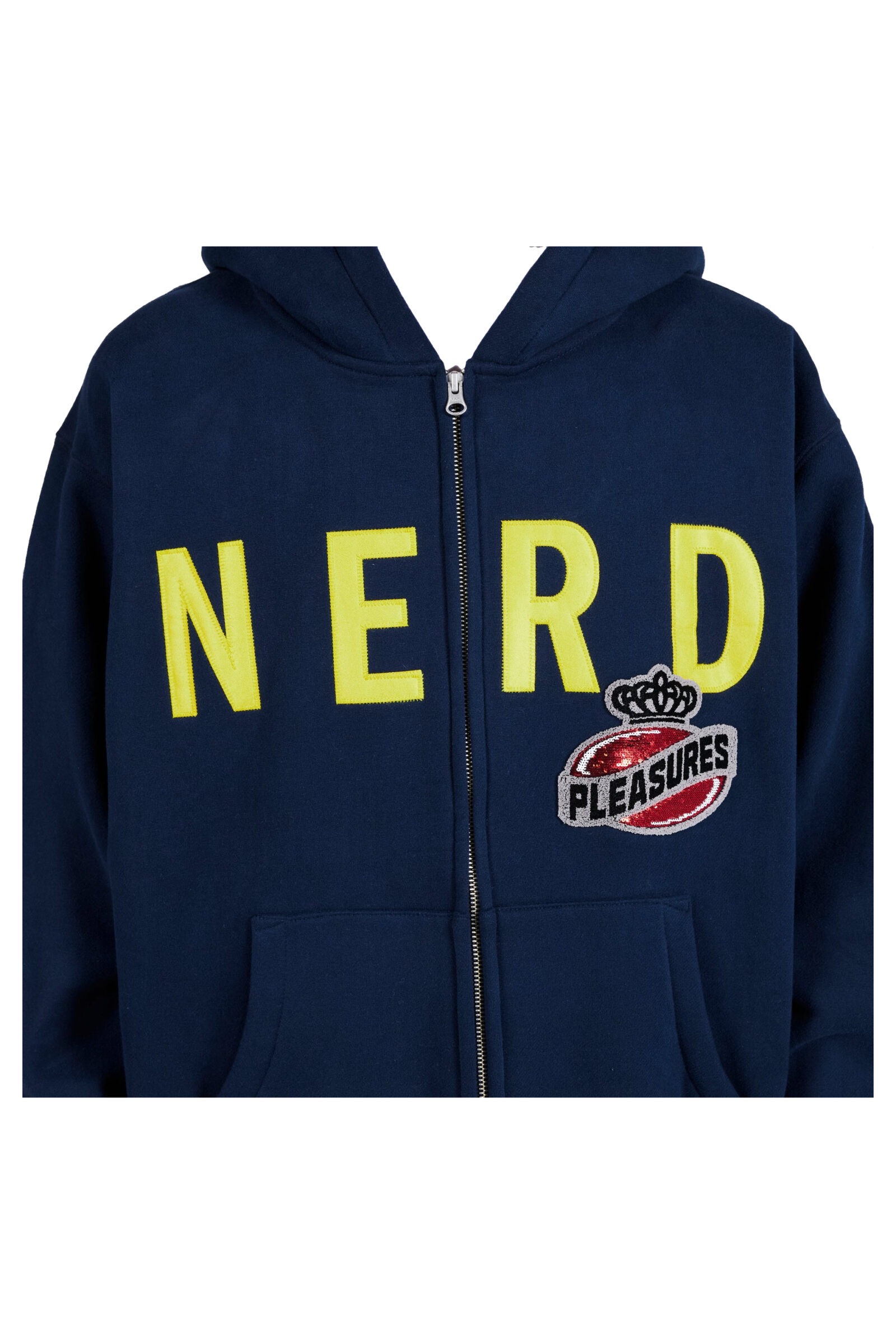 Pleasures Nerd Zip Up Hoodie (Navy) X21.nl