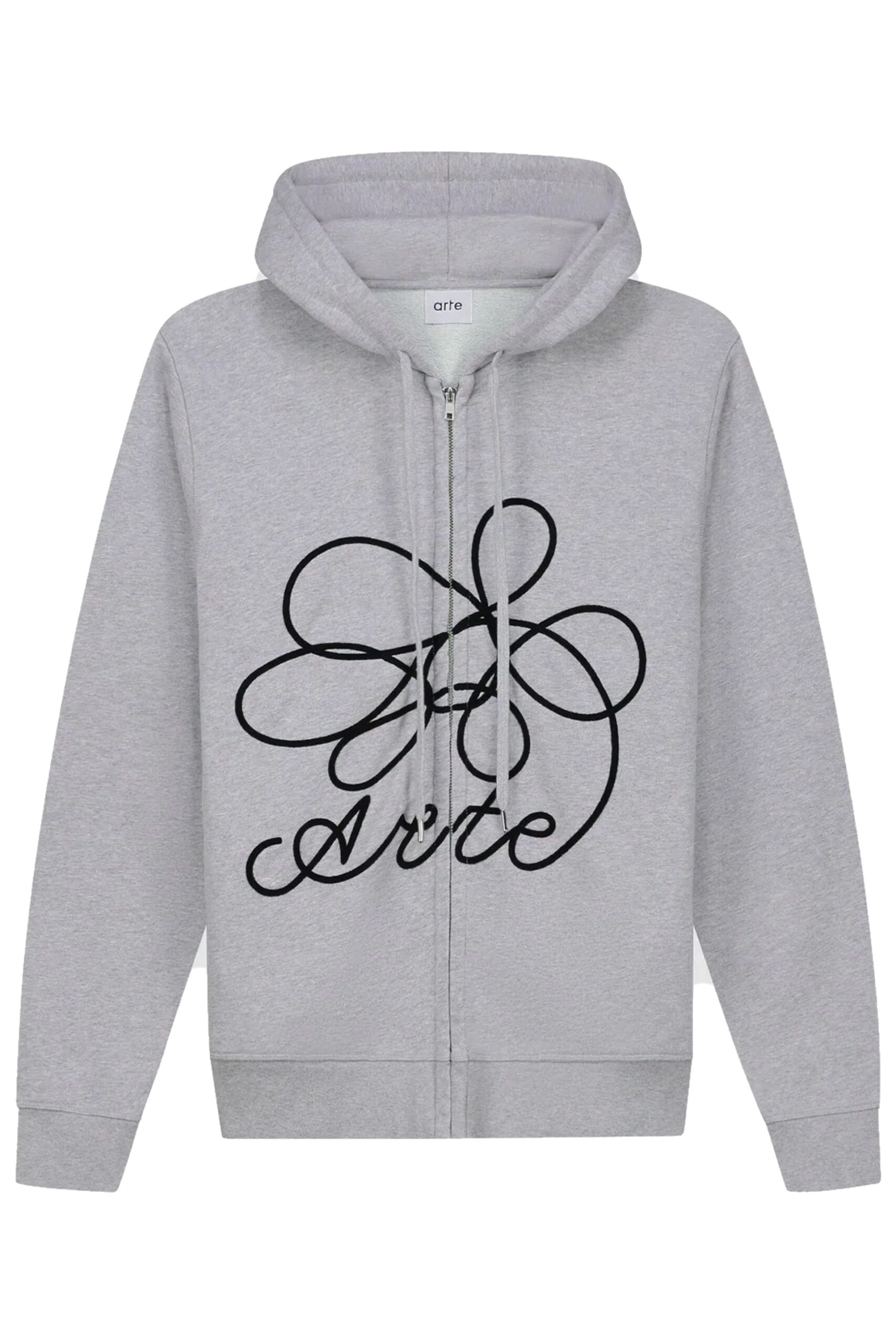 Arte Flower Logo Zip Hoodie (Grey) - X21.nl
