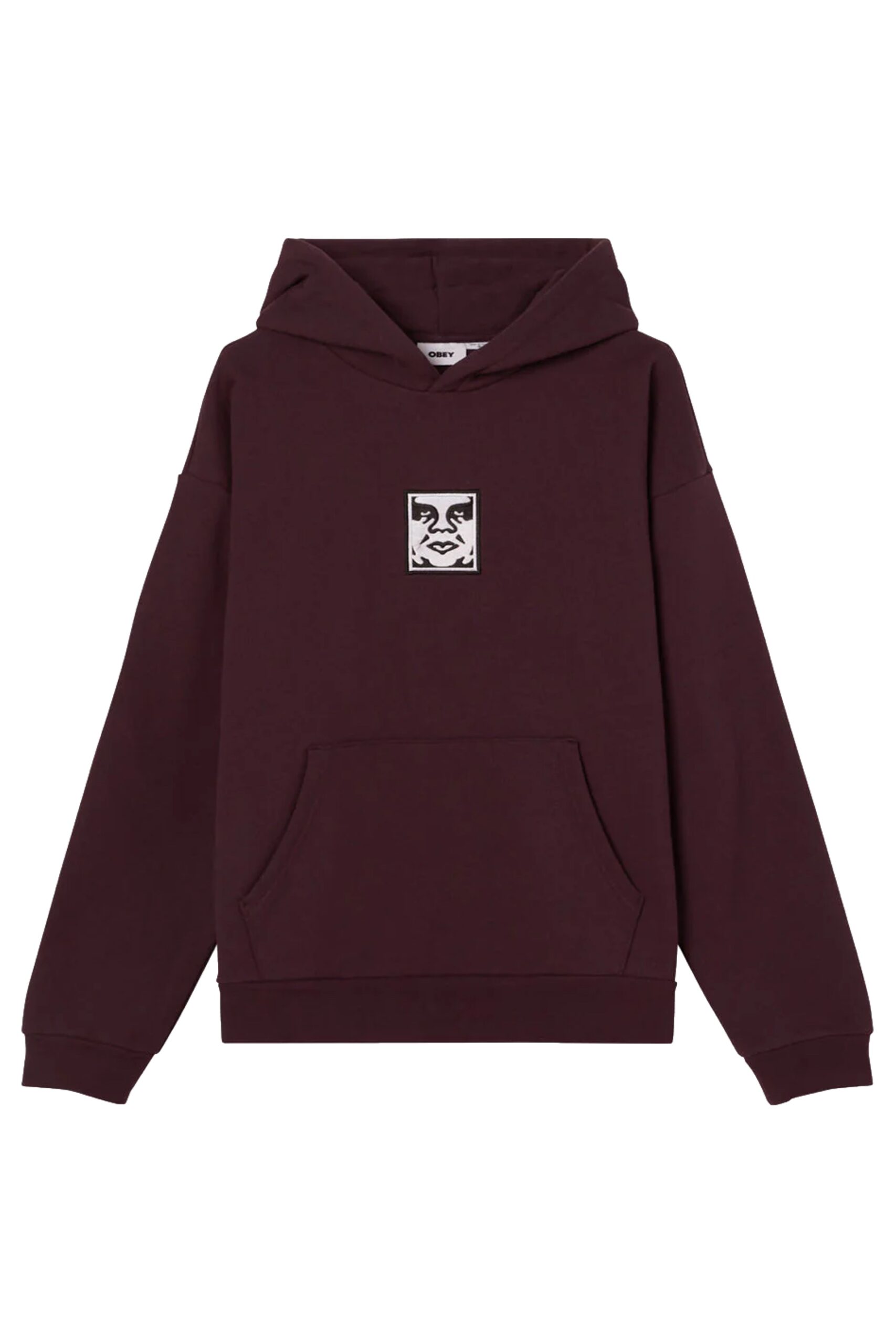 Burgundy Obey Hoodie Obey Clothing West Hooded Sweatshirt Burgundy