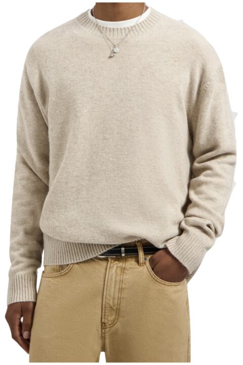 Essential Knitted Crewneck (Cement)
