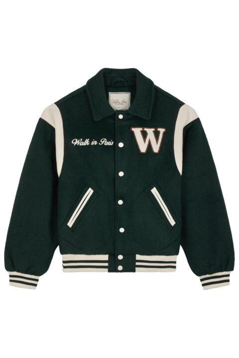 Wool Varsity Jacket (Green)